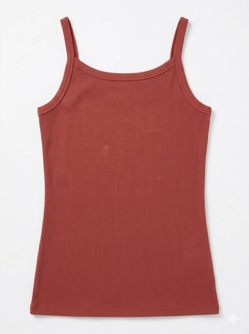 🔺️NWT Rust Ribbed Cami Sleeveless Top Large